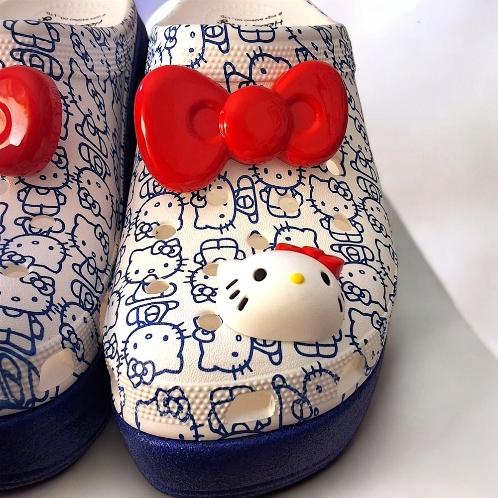 Hello Kitty x Crocs Mega Crush Clog – Limited Edition Platform – Size W10 - Picture 8 of 14